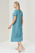 Linen summer dress Moss